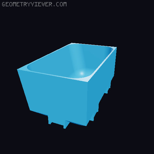 Modular Drawer Organizer Remix 3D model thumbnail