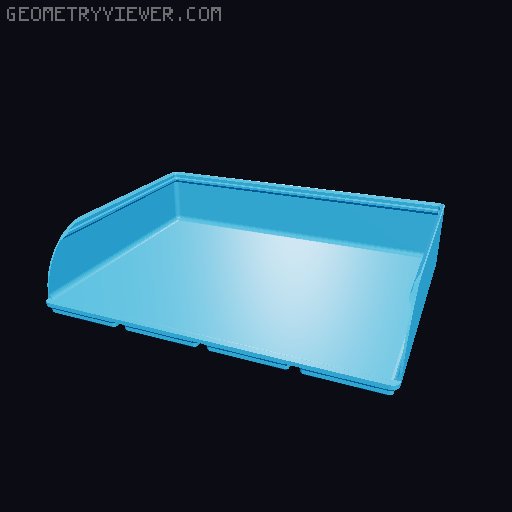 Gridfinity rouded bins collection all sizes 3D model thumbnail