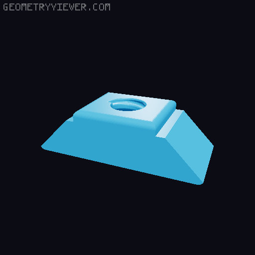 Easy Print Socket Rail System 3D model thumbnail
