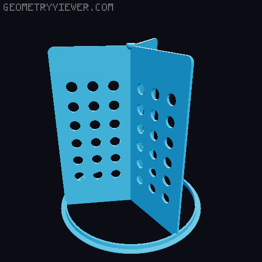 Trenner für Ikea Ordning Besteckständer 13,5cm / Divider for Ikea Ordning cutlery stand 13.5 cm 3D model thumbnail