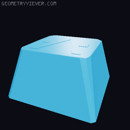 Aleph Zero KeyCap (DSA and MX) with Puller Bundle 3D model thumbnail