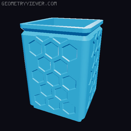 Gridfinity - Single print vase mode bins 3D model thumbnail