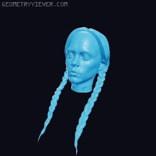 Wednesday Addams (Netflix) 3D model thumbnail