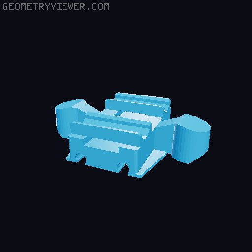 Wooden railway bridge system for Fischertechnik 3D model thumbnail
