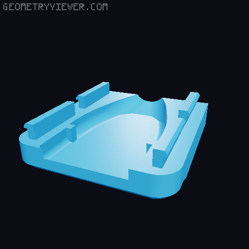 SquashBall_Foot_usb-extender 3D model thumbnail
