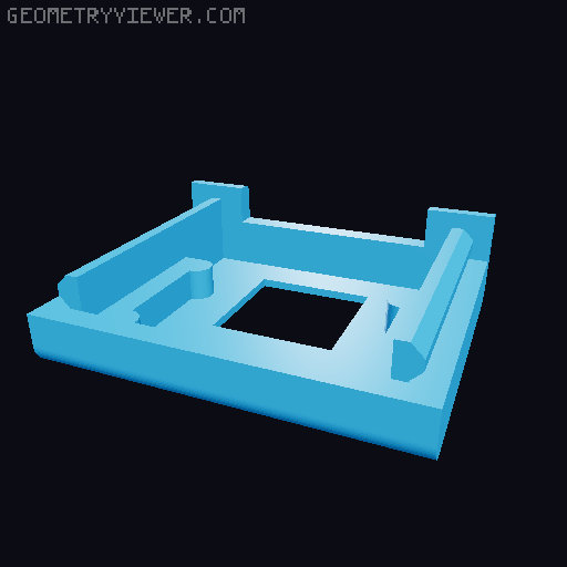 Custom X-Axis Pi Camera Mount & Tensioner for Ender 3 / Ender 3 Pro 3D model thumbnail