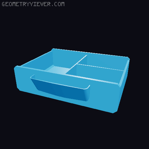Modular Organizer 3D model thumbnail