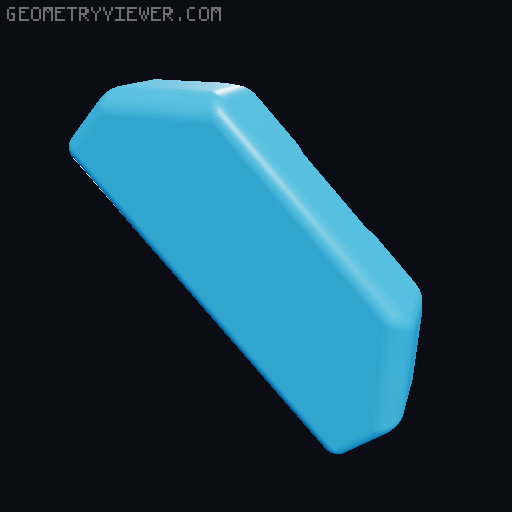 Ultra-Faceted Cuban Chain v15 3D model thumbnail