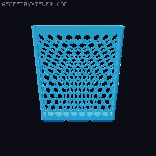 Gridfinity Hex Bins all sizes 3D model thumbnail