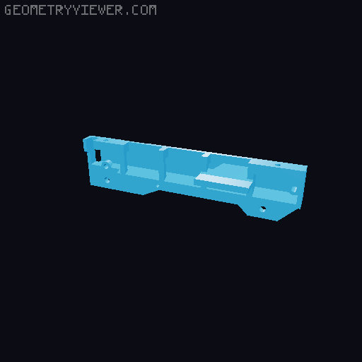 Gryphon 1.3 Midlock Mount 3D model thumbnail