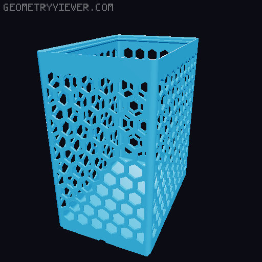Gridfinity Hex Bins all sizes 3D model thumbnail