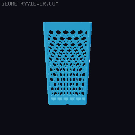 Gridfinity Hex Bins all sizes 3D model thumbnail