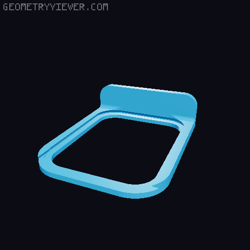 Container for Ikea Skadis 3D model thumbnail
