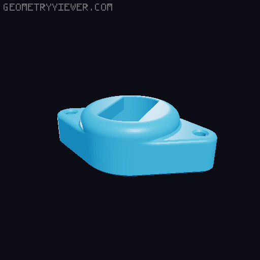 Bedside lamp 2 models rabbit figure 3D model thumbnail