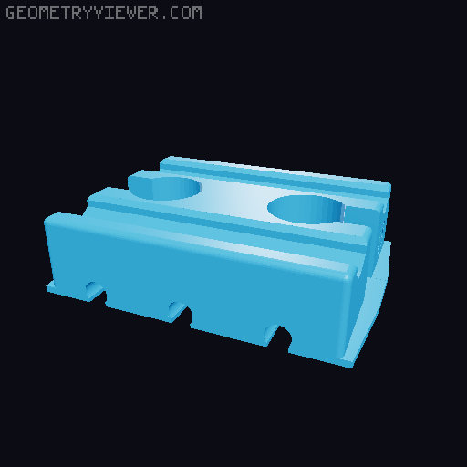 Wooden railway bridge system for Fischertechnik 3D model thumbnail