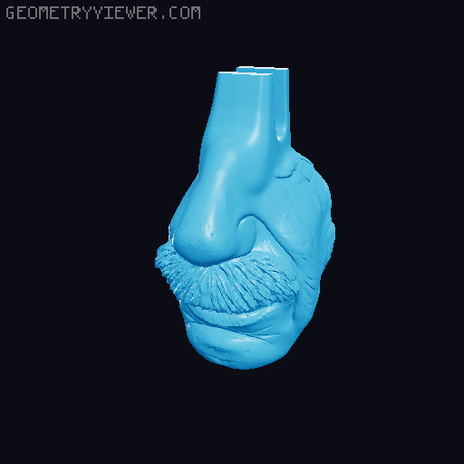 Glasses Holder Bust Collection - Famous Edition 3D model thumbnail