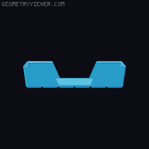 Gridfinity wall cutout collection 3D model thumbnail