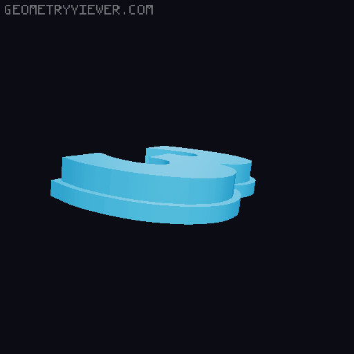 Retro Style Desk Clock 3D model thumbnail