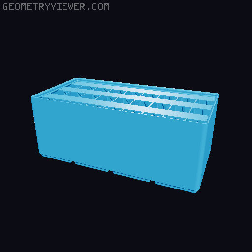 Gridfinity Ultra Light Bins - Divider Label Edition 3D model thumbnail