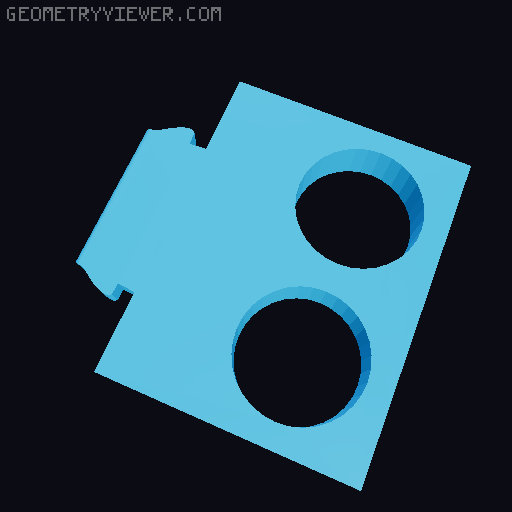 Valve Index Frunk/Big Screen Beyond: Face Tracking Mount 3D model thumbnail