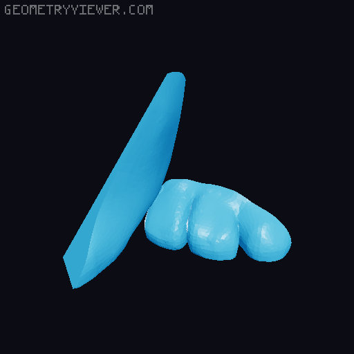 Toothless 3D model thumbnail