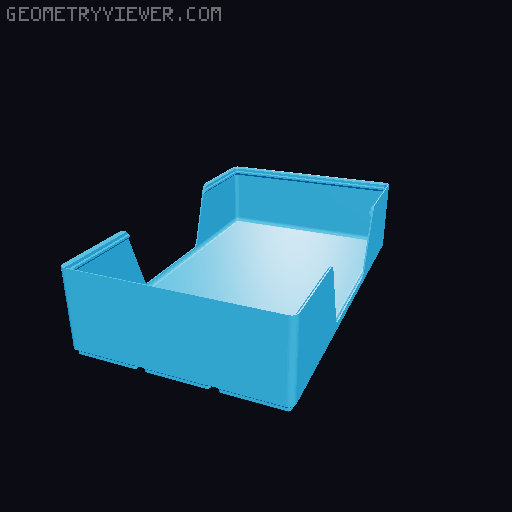 Gridfinity wall cutout collection 3D model thumbnail
