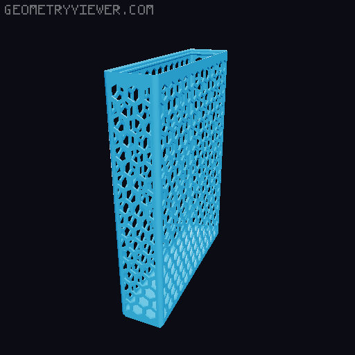 Gridfinity Hex Bins all sizes 3D model thumbnail