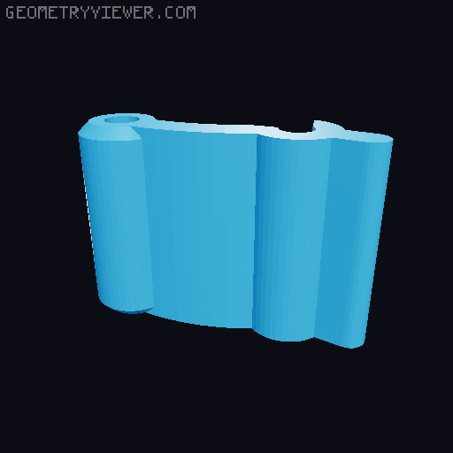 Mini rugged box 3D model thumbnail