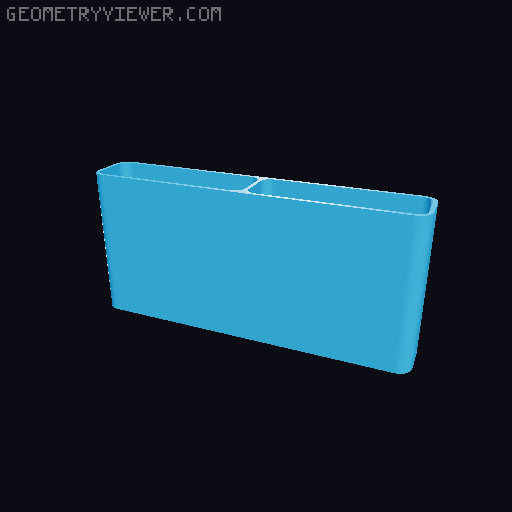 Bin for Ikea skadis - 564 models - hooks need support 3D model thumbnail