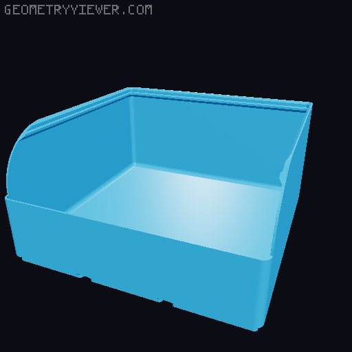 Gridfinity rouded bins collection all sizes 3D model thumbnail