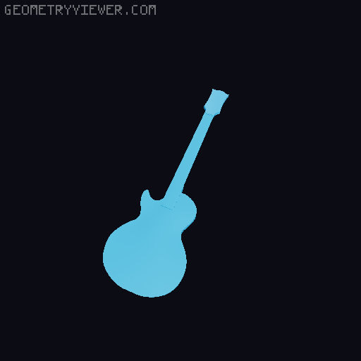 gibson les paul custom 3D model thumbnail