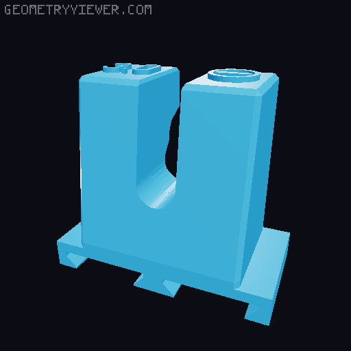 Multiboard - WERA Kraftform MultiConntect mounts REMIX 3D model thumbnail