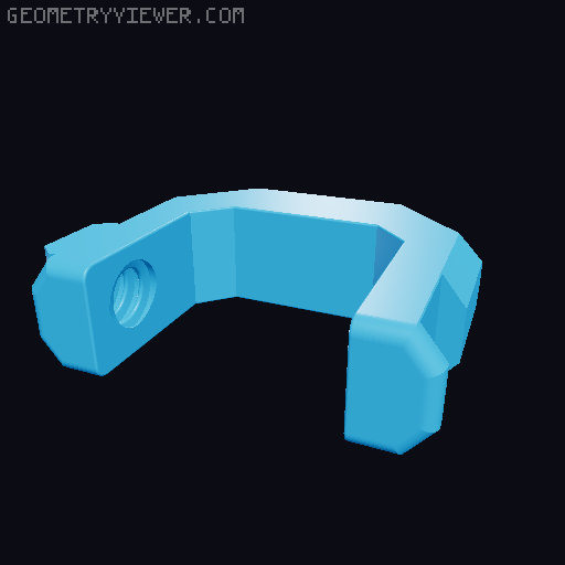 Variable mobile phone holder with clamp V2 3D model thumbnail