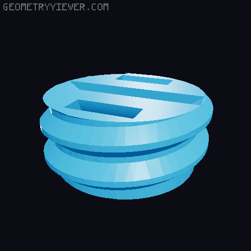 openGrid - Self-Expanding Snap - Flush screws 3D model thumbnail