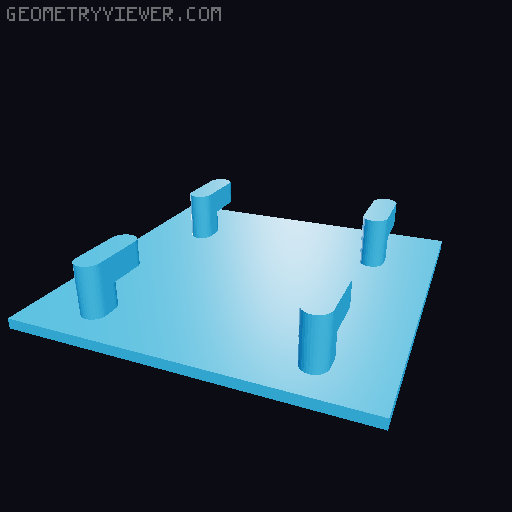 Skadis Mount for Bosch Smart Home Controller (SHC) II - new generation 3D model thumbnail