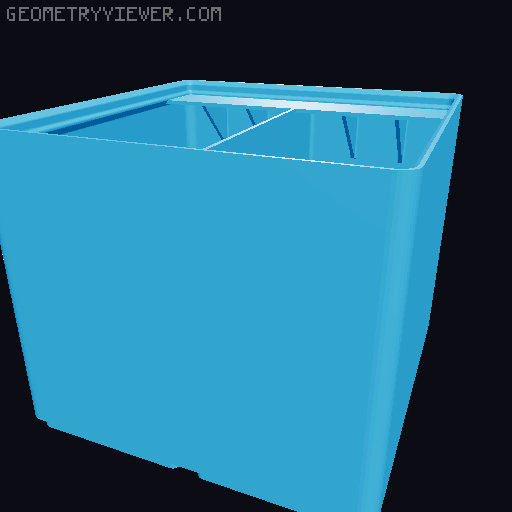 Gridfinity Ultra Light Bins - Divider Label Edition 3D model thumbnail