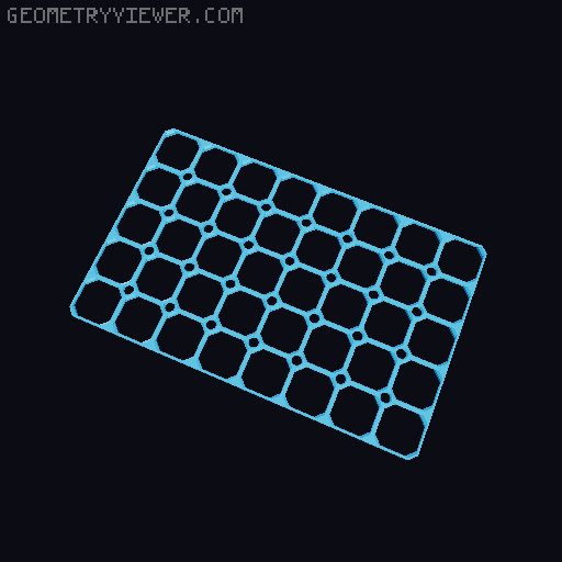 openGrid with Multiboard-compatible screw holes 3D model thumbnail