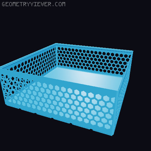 Gridfinity Hex Bins all sizes 3D model thumbnail