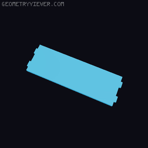 DDD Printable Wall Control System 3D model thumbnail