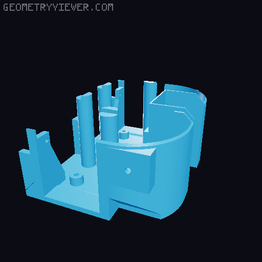Rock Solid Milling Machine v.09 3D model thumbnail