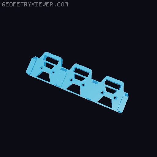 Makita 18V Akkuhalterung angewinkelt / Makita 18V battery holder angled 3D model thumbnail