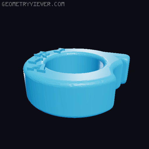 Silbanillo (whitle ring). Custon names 3D model thumbnail