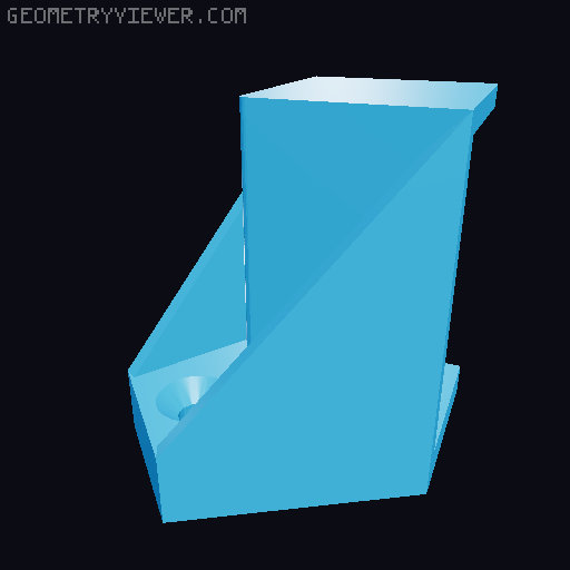 Power adapter holder 3D model thumbnail