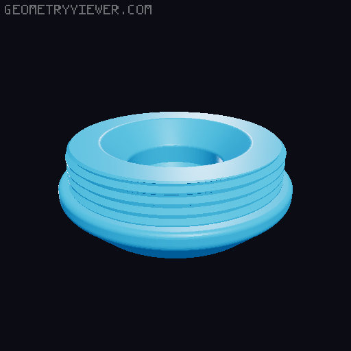 Torque Wrench with Driver for ¼ Inch Socket 3D model thumbnail