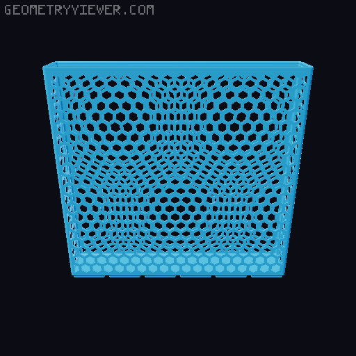Gridfinity Hex Bins all sizes 3D model thumbnail