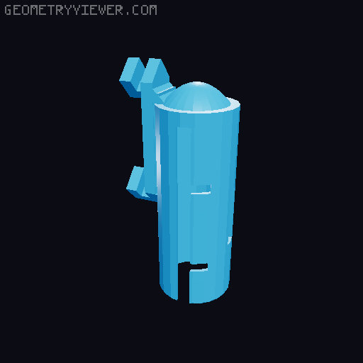 Tower Attachment for rcmz Print in Place Dice Tower 3D model thumbnail