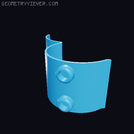 Black Sheep - Wall Mountable TP Holder 3D model thumbnail