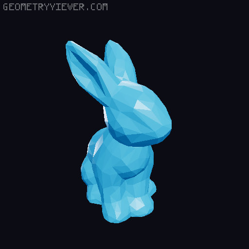 Low Poly Easter Bunnies 3D model thumbnail