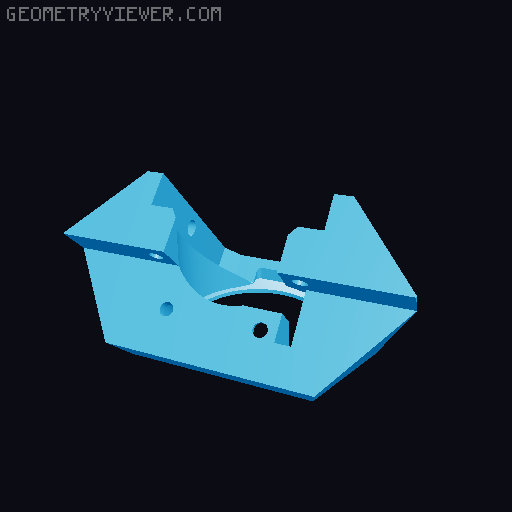 E3NG - Knomi v1 or v2 Mount 3D model thumbnail