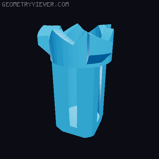 Cubed Super Clicky Fidget Button 3D model thumbnail